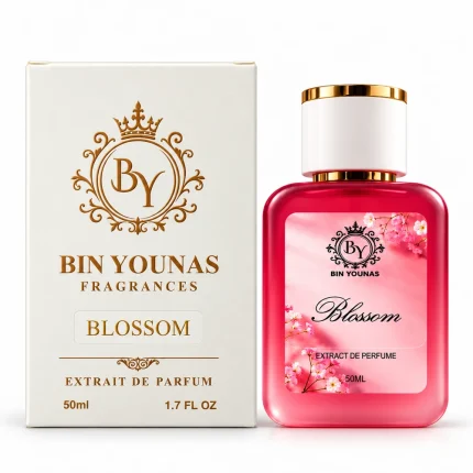Blossom perfume gift box packaging by Bin Younas Fragrances