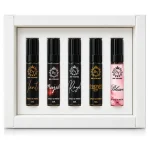 Tester set of five 5ml extrait de parfum bottles in a gift box by Bin Younas Fragrances